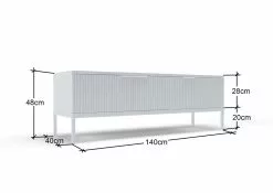 Tv-taso Siera 160 Cm, Valkoinen 13 Tv-taso Siera 160 Cm, Valkoinen -Muut kalusteet Myynti 2023 Siera viihdetaso Tenstar 2 1