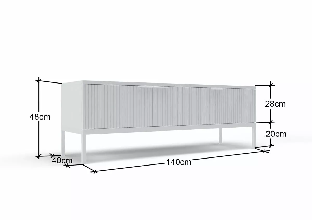 Tv-taso Siera 160 Cm, Valkoinen 7 Tv-taso Siera 160 Cm, Valkoinen - Image 7