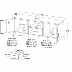 Carbon Tv-taso, 150 Cm -Muut kalusteet Myynti 2023 carbon tv taso 150 cm2028129